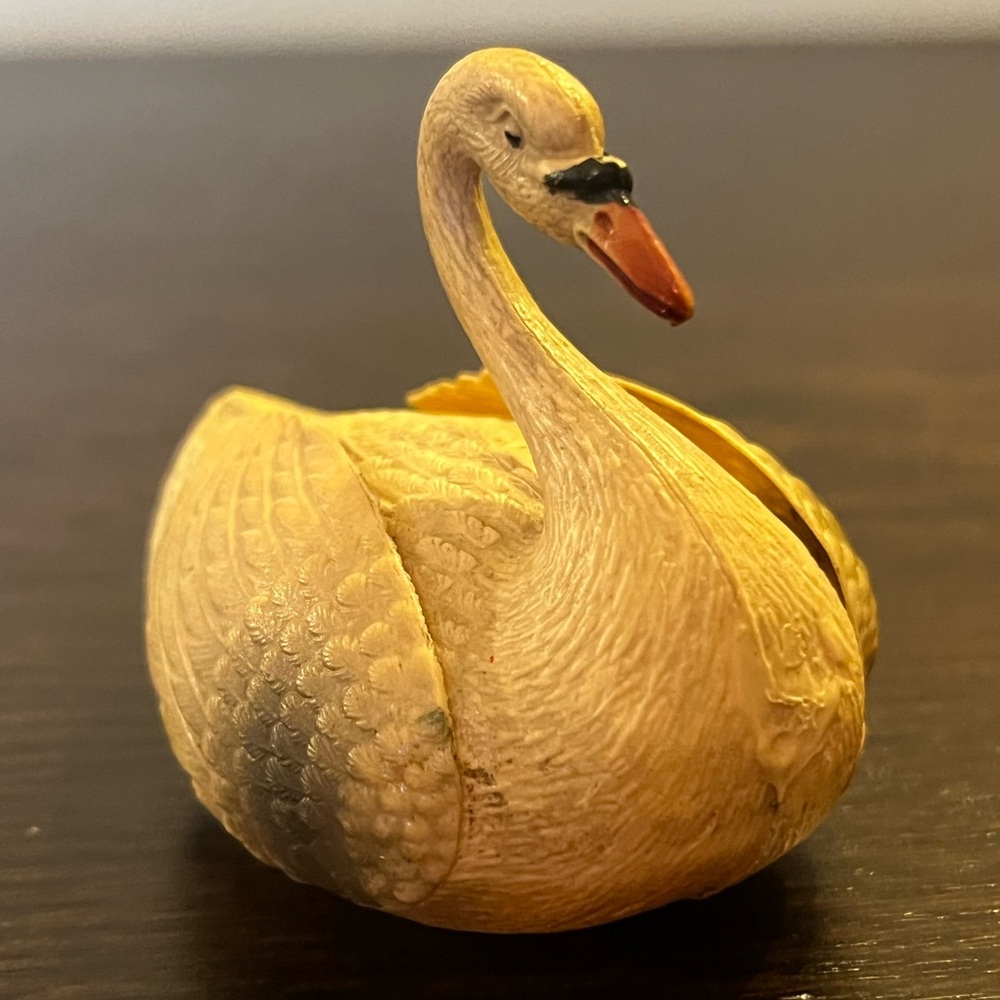 Antique Viscoloid Celluloid Swan Figure Toy Ornament - Picture 7 of 7